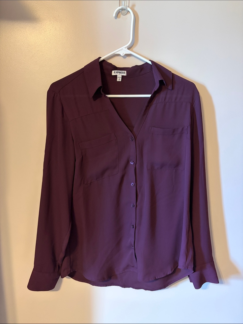 Express Women's Plum Portofino Shirt